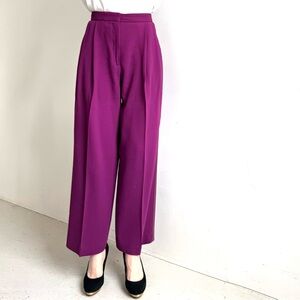The Row Rich Purple Wool Pants